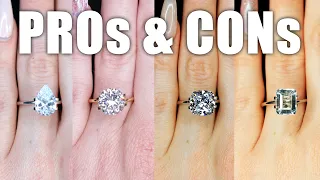 Different Diamond Cuts & Shapes: Pros & Cons of Oval, Princess, Pear, Cushion, Emerald, Round & More