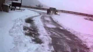 nissan 4x4 plowing snow 3