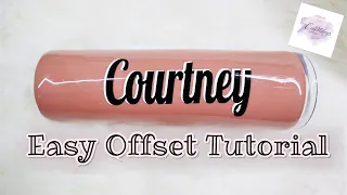 Offset with Cricut Design Space | SUPER EASY | For Beginners!
