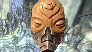 Wooden Mask from Skyrim, carved out of wood