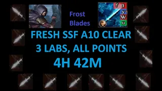 Fresh SSF A10 Frost Blades run, 4h 42m 3 labs all points (VOD upload)