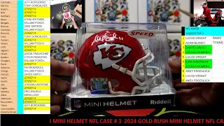 CAJUNBREAKER 2024 GOLD RUSH MINI HELMET  NFL CASE #3 5-2-2024