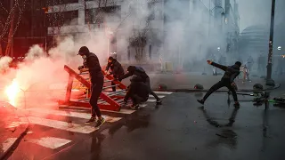 Gewalt bei Protesten gegen Corona-Maßnahmen in Belgien | AFP