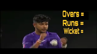 Sandeep lamichhane 3rd game with 1 wicket in BBL2021