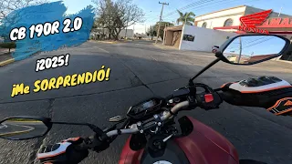 🤩🔥¡SACANDO a RODAR la NUEVA HONDA CB190R 2.0 2025!😎, ¿Vale la pena? 😳| Aguacate Motovlogs🥑