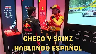 Checo Pérez le Recrimina su Maniobra a Carlos Sainz