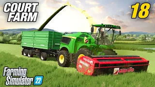 MASSIVE FORAGER IN THE GRASS FIELD! | Court Farm | Farming Simulator 22 - Ep18