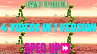 👽Dame Tu Cosita - El Chombo (4 videos in 1 version), But it's SPED UP!⏩