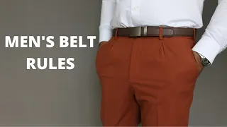 10 Belt Rules Every Man Should Know