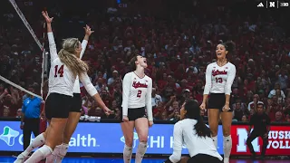 #4 Nebraska Fends Off #21 Kentucky in 4-set Battle | Nebraska Volleyball Highlights