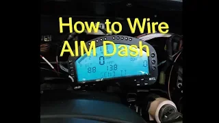 Ep25 How to wire AIM MXL Dash and first start up!