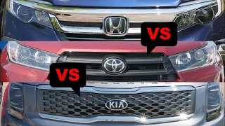 2020 Kia Telluride vs 2019 Toyota Highlander vs 2019 Honda Pilot