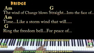 Wind Of Change (Scorpions) Piano Cover Lesson in C with Chords/Lyrics