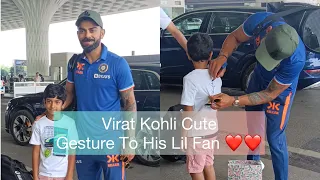 Virat Kohli's Heart-Warming Interaction With A Special Little Fan!