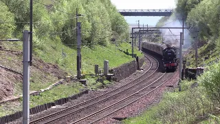 LMS 44871 Battles the heat on Shap with the Cumbrian Mountain Express 11/5/24.