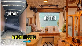 DIY BEGINNER Complete Van Build Timelapse | Step by Step