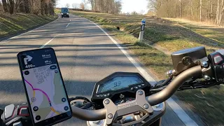 Zontes G1 125er auf der Landstrasse in Bayern 4K