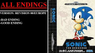 Sonic the Hedgehog [Rev 00/Europe] (Sega Mega Drive) - (All Endings)