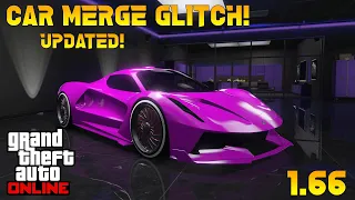 GTA 5 CAR TO CAR MERGE GLITCH AFTER PATCH 1.66! F1/BENNY'S WHEELS ON ANY CAR!