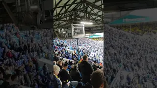 camera man in a cage Leeds united elland road v Bournemouth