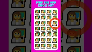 Find The Odd Emoji Out In 3 Seconds || Test Your Eyes || Emoji Quiz # 56 || #shorts