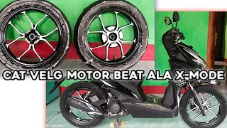 REPAINT VELG MOTOR BeAT DELUXE || ALA X-MODE