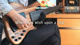 When You Wish upon a Star | Disney | FingerStyle | 6strings Solo Bass | Chord Melody