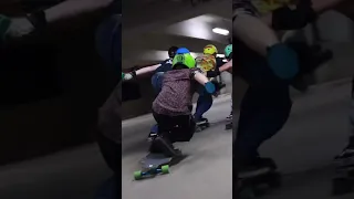 Insane Parking Garage BOMB at Night 🛹 💣 Houston Longboard Community goes off!