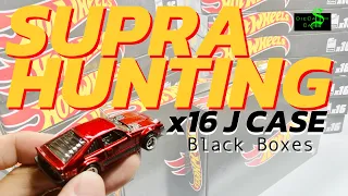 GET THOSE SUPRAS! x16 Hot Wheels Amazon “J” Black Box Opening - 82 Toyota Supra Super Treasure Hunt