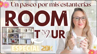 Un paseo por mis estanterías || ROOM TOUR || 🎊Especial 20.000 suscriptores 🎊