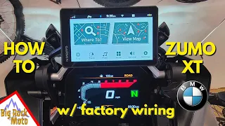 How to Install Garmin Zumo XT on a BMW GS (factory wiring)