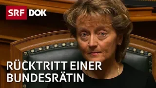 Der Rücktritt einer Bundesrätin – Die Ära Widmer-Schlumpf | Doku | SRF Dok