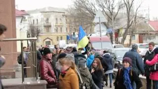 Студент Могилянки поддержал участников Евромайдана в Николаеве