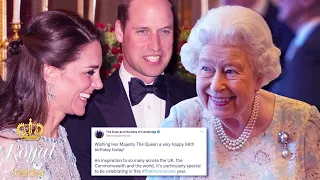 William & Catherine just shared a touching tribute to mark the Queen's 96th birthday - Royal Insider