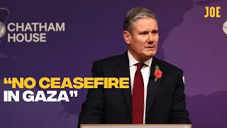 Keir Starmer says a ceasefire in Gaza would "embolden" Hamas | Full Chatham House Speech