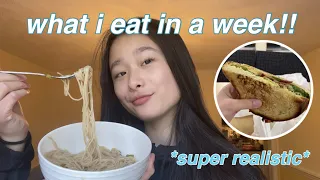 realistic what i eat in a week as a 16 y/o teen girl!!🍜🍱