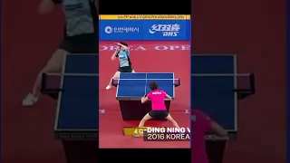 Ding Ning vs Hina Hayata Incredible Point #shorts