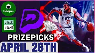 NBA PRIZEPICKS  | PROP PICKS | FRIDAY | 4/26/2024 | NBA BETTING | BET PROPS