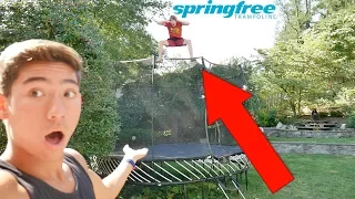 THE NEW AND IMPROVED SPRINGFREE TRAMPOLINE!!!