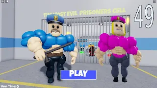 Roblox | Game Android Muscle Barry's prison run! ( obby) Part 49 #roblox #obby