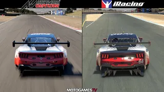 Assetto Corsa Competizione vs iRacing - Ford Mustang GT3 at Laguna Seca