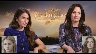 Nikki Reed & Elizabeth Reaser On Wig Evolution of Twilight & Reboot - Breaking Dawn Part 2 Junket