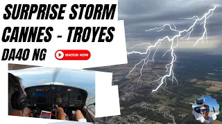 Heavy weather | Cannes to Troyes | DA40 NG | IFR