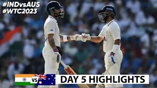 India vs Australia wtc Final Cricket Match Day 4 Full Highlights Cricket Live Highlights 10/6/2023