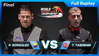 Final - Pedro GONZALEZ vs Tayfun TASDEMIR (34th World Championship Nat. Teams 3-Cushion)