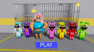 MOLLY BARRY'S PRISON RUN VS SMILLING CRITTERS - Walkthrough Full Gameplay #obby #roblox