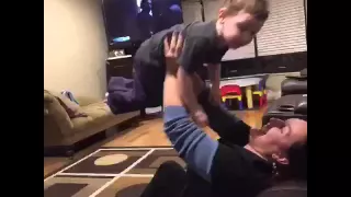 Toddler reenacts scene from dirty dancing