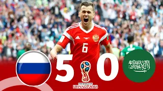 Russia vs Saudi Arabia 5-0 | 2018 World Cup Extended Highlights & Goals HD