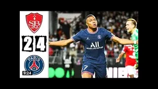 PSG vs Brest 4 - 2 All Goals & Extended Highlight 2021 HD