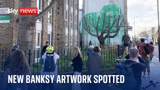 New Banksy artwork appears on flats in North London